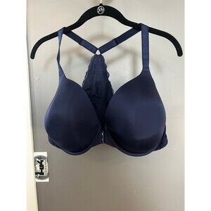 Torrid size 48D blue razorback lace bra